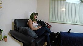 Chatting with envy about her wild casting fuck