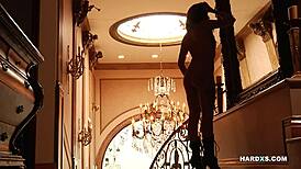 adriana and allie choke and deepthroat in hardcore ffm anal