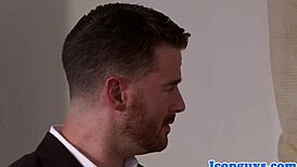 Mature priest dominates cocksucking in wild European trio action