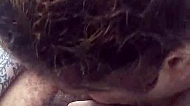 she eagerly gives sloppy deepthroat blowjob to big monster cock