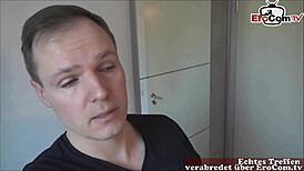 user meets german amateur teen and cums in her mouth