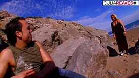 lena craving cock on the beach 😍