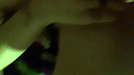 Couple's Intimate Cock Play with Natural Tits