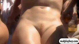 sexy babes revel in outdoor fun