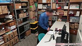 cute belgian teen 18+ caught shoplifting and fucked 😈