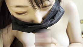 Japanese Amateur's Tight Pussy Gets Creampied In Pov On Dangerous Day