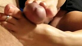 amateur blonde wife plays with her wet hairless pussy in close-up homemade video