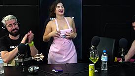 A Gostosa White Fairy Returns for Wild Anal Action on Podcast. She Strips Down for Raw Amateur Fun.