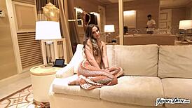 Mystica Jade Bent Over for Throat, Pussy, and Ass Fucking by James Deen