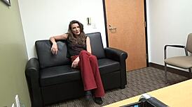 zelda chats about her casting on the sofa