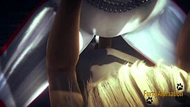 Zelda Furry Hentai with Intense Japanese Handjob and Creampie