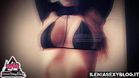 Italian Trans Woman Gives Jerk Off Instructions to Submissive Husband