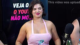 A Gostosa White Fairy Returns for Wild Anal Action on Podcast. She Strips Down for Raw Amateur Fun.