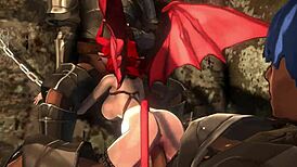 Succubus Banging Knights In 3D Hentai
