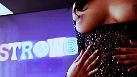 Hey, I'm dancing with my big tits out, feeling so horny and sexy