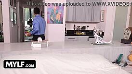 Easter housewife Mckenzie Lee gives taboo blowjob to husband