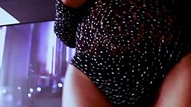 Hey, I'm dancing with my big tits out, feeling so horny and sexy