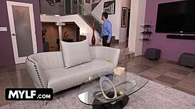 Easter housewife Mckenzie Lee gives taboo blowjob to husband