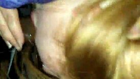 busty ginger says, 'i'm sucking this black dick so good'