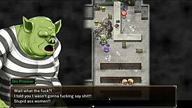 In Karryn's prison game, the dominatrix warden enjoys a huge breast massage