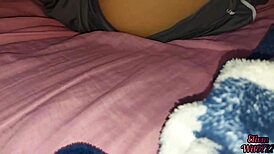 Playing with my latina neighbor between the sheets