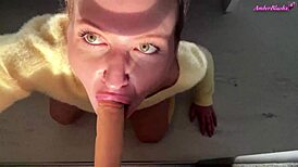 I suck toy deeply then fuck myself