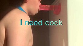 Sissy fuck doll daisybenz rides cock in gay fucking scene