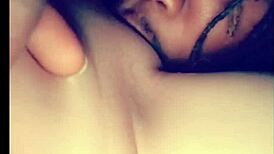 Ebony Slut Squirts On Tongue