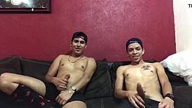 My straight friend lets me suck his dick