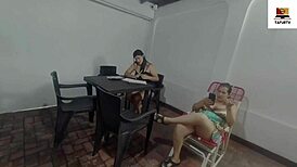 Neighbor girl seduces for a kiss - part 1.