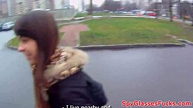 Hey, watch this teen get jizzed on her tits!