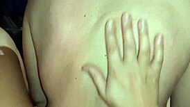 I massage one girl while another licks my wet pussy in lesbian homemade illusion