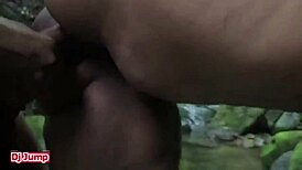 i grabbed a curvy bbw at the waterfall for wild strawberry fun