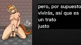 Tricked And Feminized By Futa Bowsette For Intense Anal Destruction!