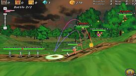 Blue-Haired Princess Gets Fucked by Monster in Hentai Game