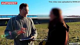 German big ass teen wants it hard in the bus