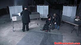 I got my pierced sub caned by the maledom while she was bound, so rough!