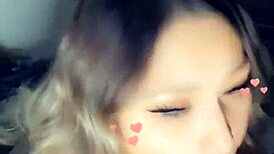 stepmom sucks my cock during quarantine with big tits