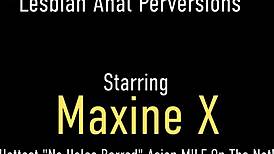 brunette janessa jordan tongue fucks asian milf maxine x!