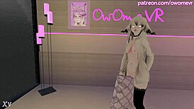 Horny Teen Cosplays Cat Girl Humping Pillow to Orgasm