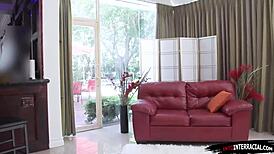 Ebony babe seduces french tutor orally