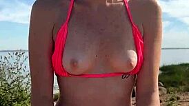 Passionate Sex On A Public Beach