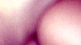 hiding while fucking the skinny young girl's tight pussy and making her cum