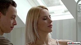 Blonde Amy Douxxx Rides Boyfriend's Cock