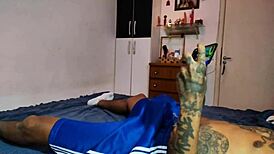 wife says, caught you masturbating, now suck big cock till cum on face