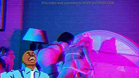 Intense Hotel Room Lesbian Party With Naked BBW Pussy Fun