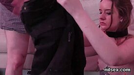 Sexy babe dragged to anal asylum for brutal hardcore pounding