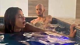 The hot girl came a lot on my big dick