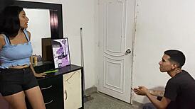 Desperate for cash, I let my brother drill my tight ass