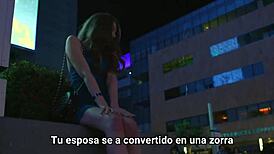 the old cuckold watches his wife get creampied by black cock